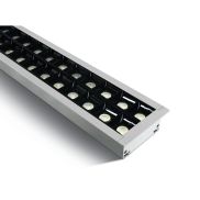 ONE Light Recessed LED Linear Profiles - inbouw plafondverlichting - 130 x 8 x 5,5 cm - 40W LED incl. - wit - warm witte lichtkleur