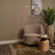 Lucide Lavale - staanlamp - 54,8 x 20 x 137,9 cm - 3W LED met dimfunctie incl. - okergeel