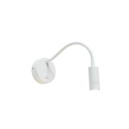 Artdelight Flexi - wandlamp met schakelaar - Ø 10 x 38 cm - 3W LED incl. - wit