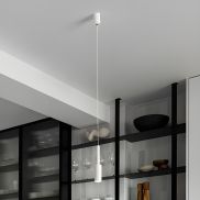 Nova Luce Joy - hanglamp - Ø 4 x 200 cm - 7W LED incl. - zandwit