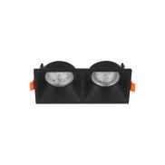 Nova Luce Staf - inbouwspot - 150 x 75 mm, 142 x 70 mm inbouwmaat - zandzwart
