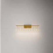 Nova Luce Stellar - wandlamp - 67 x 20 x 10 cm - 11W dimbare LED incl. - goud