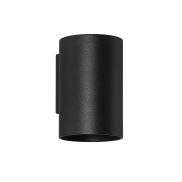 Searchlight Round - wandlamp - Ø 6,5 x 10 cm - zwart