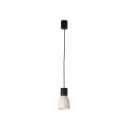 Faro Kombo - hanglamp - Ø 12 x 21 cm - beige en zwart