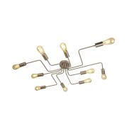 Searchlight Circuit - plafondverlichting - 82 x 52 x 12 cm - satijn zilver
