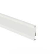 KLUS Olis - aluminium plint profiel - 1,4 x 8 cm - wit