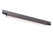 Lucide Linial Glyx - magnetisch railsysteem - railspot - 30,2 x 1,9 x 2,7 cm - 11W LED incl. - dimfunctie en instelbare lichtkleur via app - zwart mat chroom