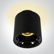 ONE Light Backlight Cylinders - opbouwspot 2L - Ø 8,5 x 10,2 cm - 10W + 2W LED incl. - zwart