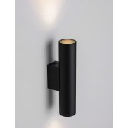 Nova Luce Mor - wandverlichting - 4 x 6,5 x 18 cm - zwart