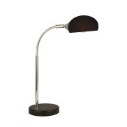 Searchlight Astro - tafellamp - 15 x 49 cm - zwart en chroom