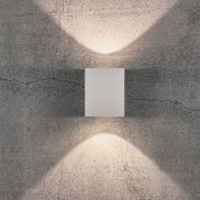 Nordlux Canto Kubi 2 - buiten wandverlichting - 8,7 x 10,4 cm - 2 x 6W LED incl. - IP44 - wit