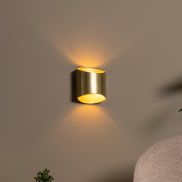 Lucide Diletta - wandverlichting - 16 x 8 x 18 cm - messing
