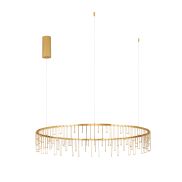 Nova Luce Stellar - hanglamp - Ø 100 x 150 cm - 36W dimbare LED incl. - goud