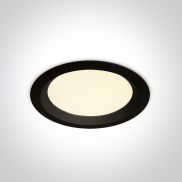 ONE Light UGR19 CCT V Range - inbouwspot - Ø 190 mm, Ø 170 mm inbouwmaat - 20W LED incl. - IP44 - zwart