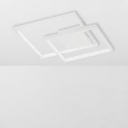 Nova Luce Porto - plafondverlichting - 42,5 x 42,5 x 6 cm - 30W dimbare LED incl. - zandwit