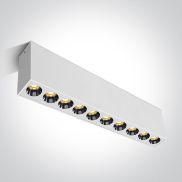 ONE Light Dark Light Ceiling Lights - plafondverlichting - 27,3 x 3,7 x 8,3 cm - 24W LED incl. - wit