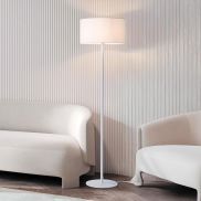 Nova Luce Sibnia - staanlamp - Ø 45 x 164,8 cm - zandwit