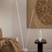 Nova Luce Intec - vloerlamp - Ø 26 x 184 cm - 33W dimbare LED incl. - zandwit