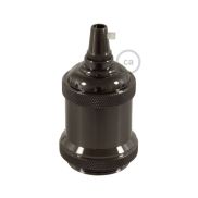 Creative Cables - E27-fitting met cilindervormige kabelhouder - Ø 5 x 7,2 cm - parelzwart