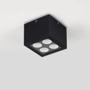 Nova Luce Jax - buiten plafondverlichting - 8 x 6,5 x 8 cm - 8W LED incl. - IP54 - donker antraciet