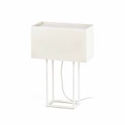 Faro Vesper - tafellamp - 40 x 20 x 60 cm - wit en beige