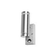 Integral LED Malaga - buiten wandlamp met bewegingssensor - 6,8 x 11,6 x 21,6 cm - IP54 - roestvrij staal