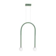 Maxlight Enigma - hanglamp - 40 x 180 cm - 2 x 2W LED incl. - groen