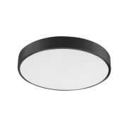Nova Luce Hadon - plafondverlichting - Ø 40 x 5 cm - 24W LED incl. - zand zwart en mat wit
