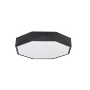 Nova Luce Eben - plafondverlichting - Ø 40 x 6 cm - 24W LED incl. - zand zwart en mat wit