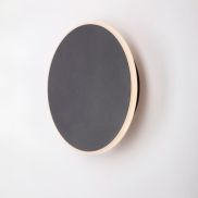 Nova Luce Nevo - wandlamp - Ø 20 x 3,9 cm - 12W LED incl. - zandzwart