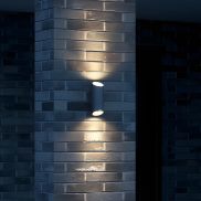 Nordlux Nico - buiten wandlamp - 9,5 x 7,7 x 23,5 cm - IP54 - grijs