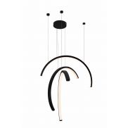 Maxlight Trio Arc - hanglamp - 80 x 180 cm - 3 x 21W LED incl. - zwart