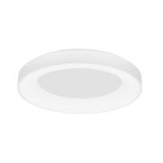 Nova Luce Rando Thin - plafondverlichting - Ø 60 x 9 cm - 50W dimbare LED incl. - zandwit - warm witte lichtkleur
