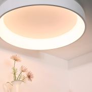 Lucide Talowe - plafondverlichting - Ø 80 x 13 cm - 80W dimbare LED incl. - wit