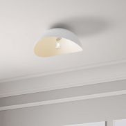 Nova Luce Opsi - plafondlamp - Ø 40 x 20 cm - zandwit