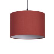 Searchlight Clyde Drum - lampenkap - Ø 30 x 20 cm - terracotta