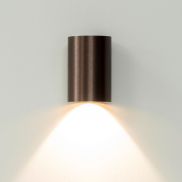 Artdelight Brody - wandlamp - Ø 7,2 x 11 cm - 4W LED incl. - IP54 -  geborsteld brons
