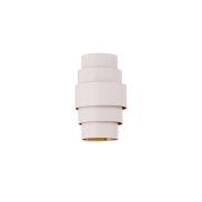 Artdelight Rolls - wandlamp - 13 x 13 x 22 cm - wit en goud