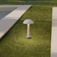 Nova Luce Tura - tuinpaal - Ø 20 x 35 cm - 7W LED incl. - IP65 - wit