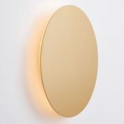 Nova Luce Cyrcle - wandlamp - Ø 22 x 3,2 cm - 12W LED incl. - mat goud