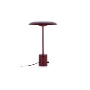 Faro Hoshi - tafellamp - Ø 26 x 40 cm - 12W dimbare LED incl. - glanzendgranaat