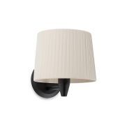 Faro Samba - wandverlichting - 21,5 x 19 x 17,3 cm - zwart en beige