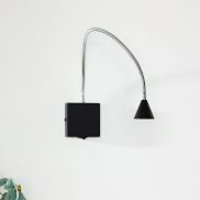 Lucide Buddy - wandverlichting - 8 x 8 x 62 cm - 4W LED incl. - zwart