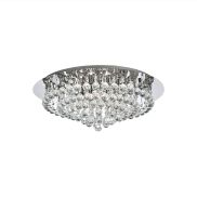 Searchlight Hanna - plafondverlichting - Ø 55 x 20,8 cm - chroom