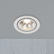 Nordlux Alec 1-Kit - inbouwspot - Ø 95 mm, Ø 80 mm inbouwmaat - 3 stappen dimmer - 6,1W LED incl. - IP44 - wit