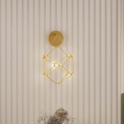 Nova Luce Nebula - wandlamp - 17 x 31 x 23,4 cm - 6W LED incl. - goud