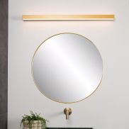 Lucide Alexa - wandlamp langwerpig -  13W LED incl. - 90 x 8 x 3,6 cm - IP44 - mat goud