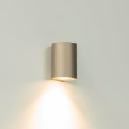Artdelight Roulo1 - wandverlichting - Ø 6,4 x 9 cm - champagne