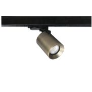 Artdelight Megano - railspot 3-fase rail - Ø 7 x 13 cm - antiek brons
