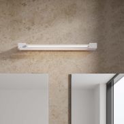 Nova Luce Arga - wandlamp - 60 x 4,2 x 10 cm - 17W LED incl. - IP44 - zandwit